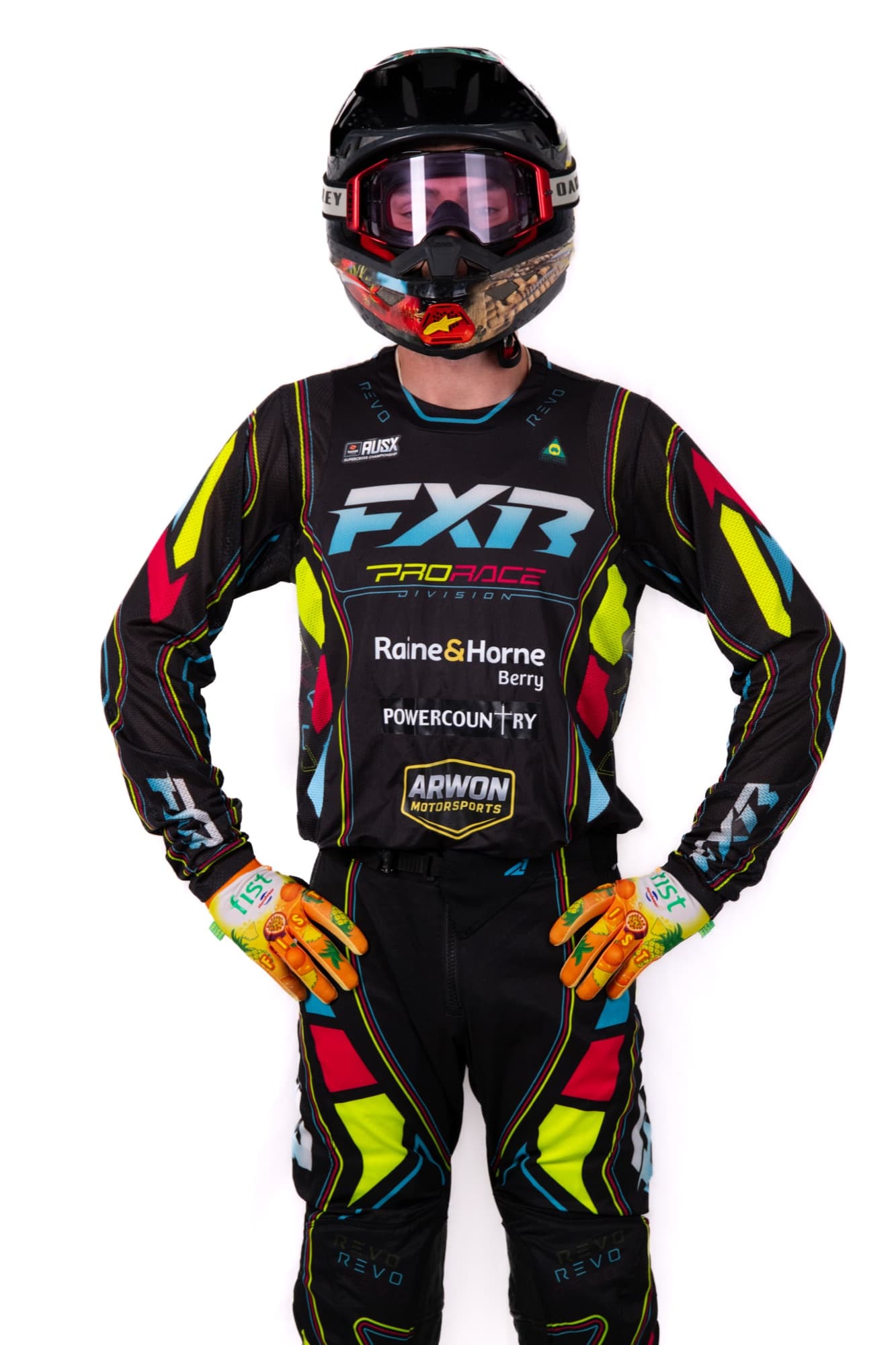 Arwon Motorsports rider in full race kit