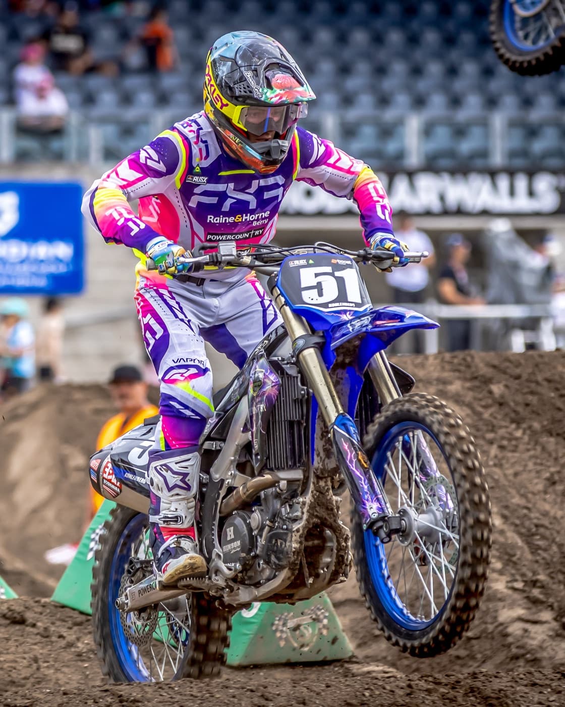 Arwon Motorsports rider competing at a supercross event